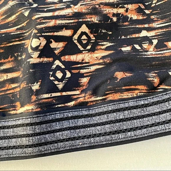 Free People Printed Practice Makes Perfect Active Bra Crossback Black Combo NWT - Picture 5 of 16